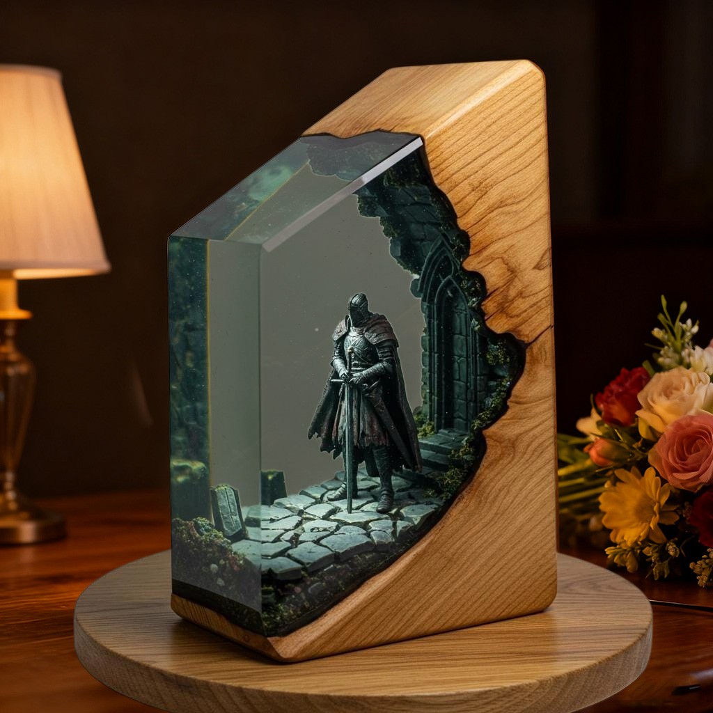 Resin Art Lamp For Game Lover Birthday Gift Christmas Gift
