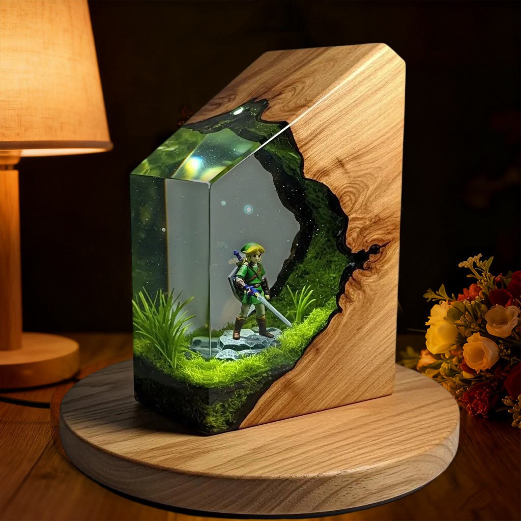 Resin Art Lamp For Game Lover Birthday Gift Christmas Gift