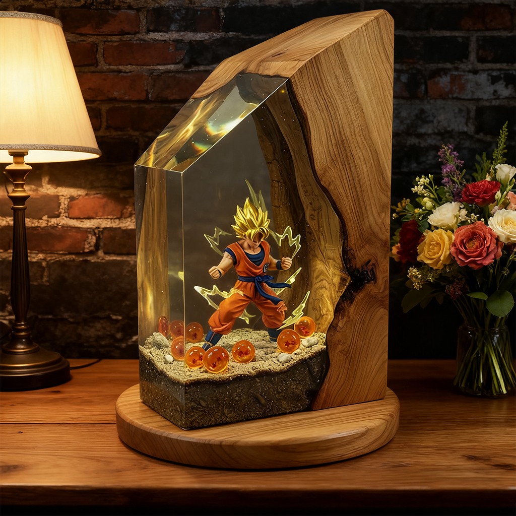 Resin Art Lamp For Anime Lover Birthday Gift Christmas Gift