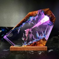 Resin Art Lamp For Movie Lover Birthday Gift Christmas Gift