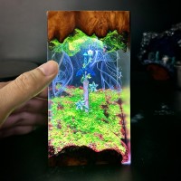 Resin Wood Lamp For Game Lover Birthday Gift Christmas Gift