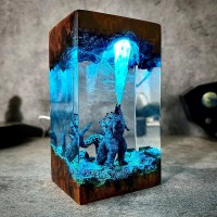 Resin Art Lamp For Movie Lover Birthday Gift Christmas Gift