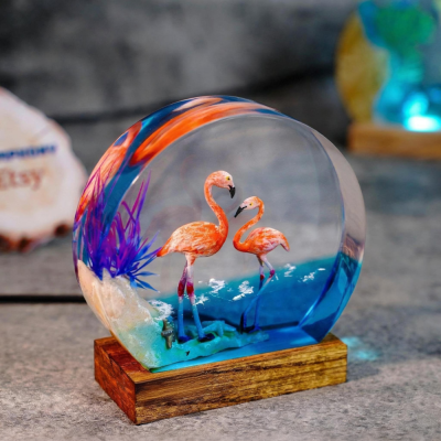 Resin Art Lamp Birthday Gift Christmas Gift