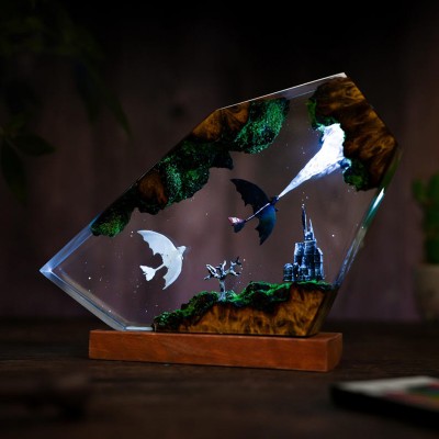 Resin Art Lamp For Movie Lover Birthday Gift Christmas Gift