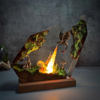 Resin Art Lamp For Movie Lover Birthday Gift Christmas Gift
