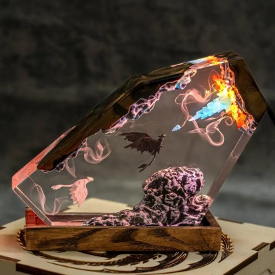 Resin Art Lamp For Movie Lover Birthday Gift Christmas Gift