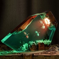 Veilleuse en résine Dragon volant Cadeau de Noël