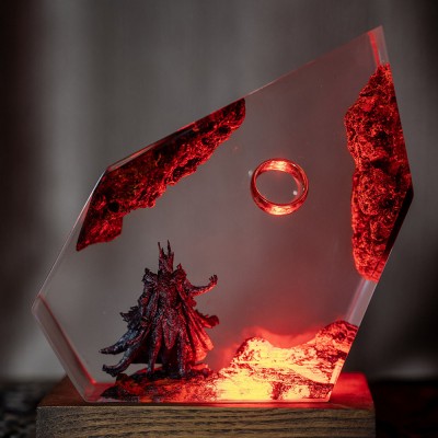 Lampe d'art en résine époxy pour les cinéphiles