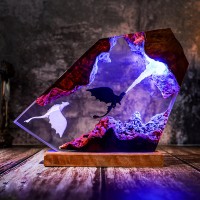 Kunstharzlampe für Filmliebhaber, Geburtstagsgeschenk, Weihnachtsgeschenk