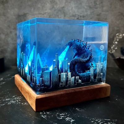 Lámpara de arte de resina para el regalo de cumpleaños de los películas Regalo de Navidad